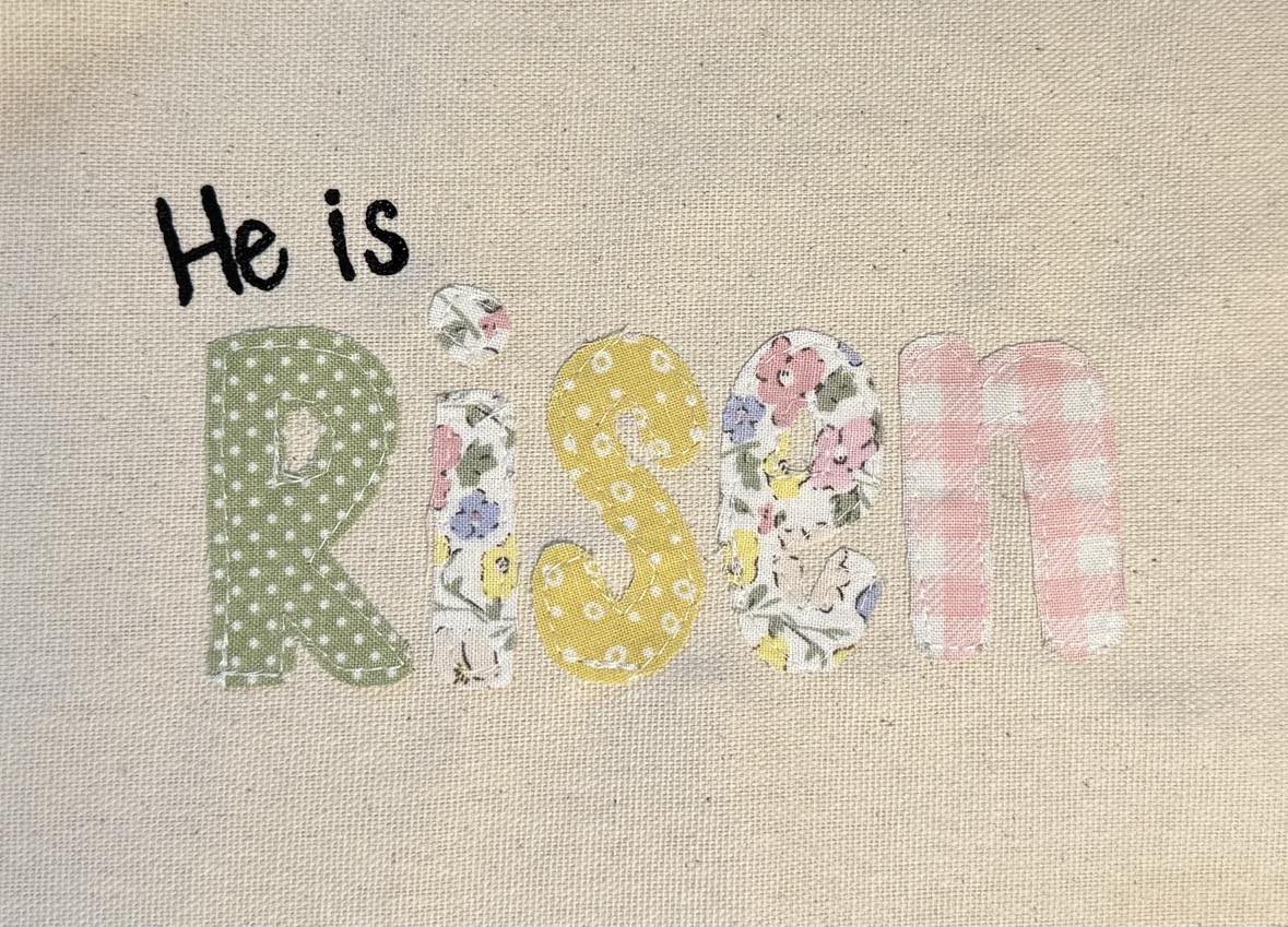 Risen applique pattern