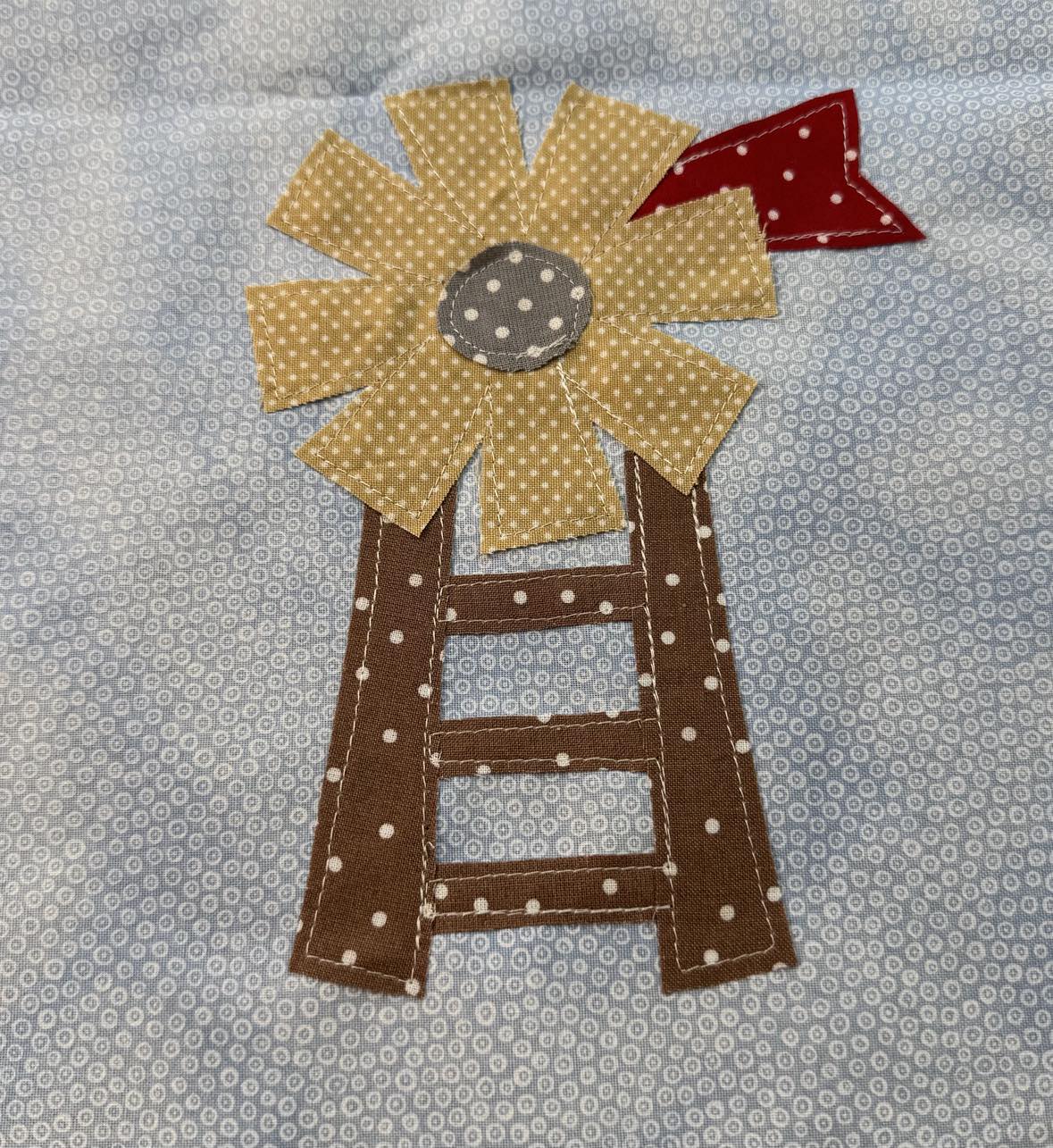Windmill applique pattern