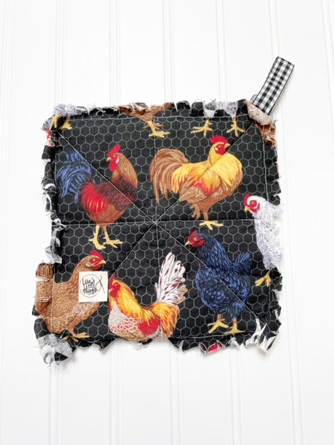 Chicken print potholder