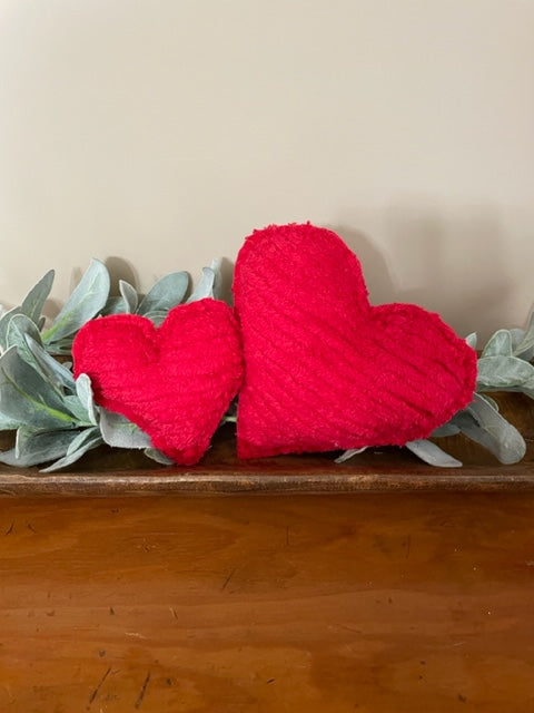 Red Chenille Hearts