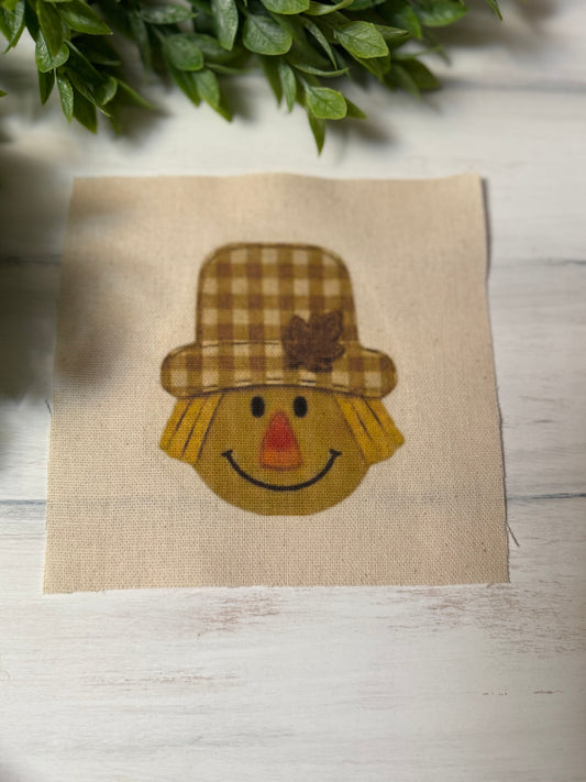 Brown scarecrow 5” patch