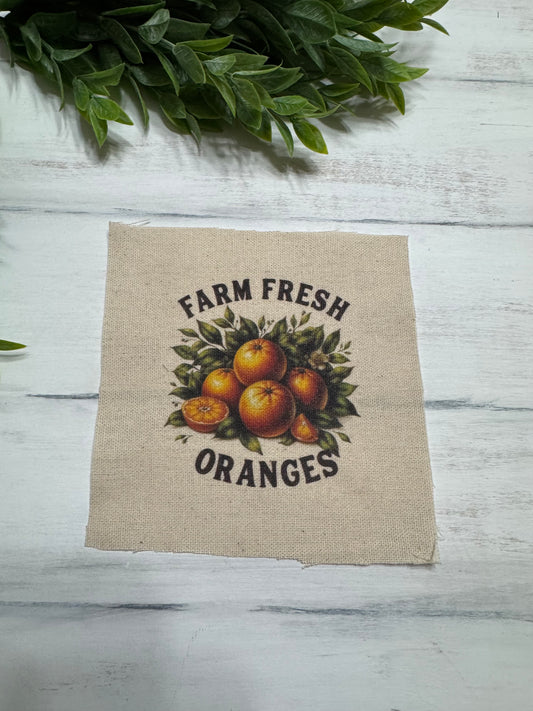 Farm fresh oranges 5” patch