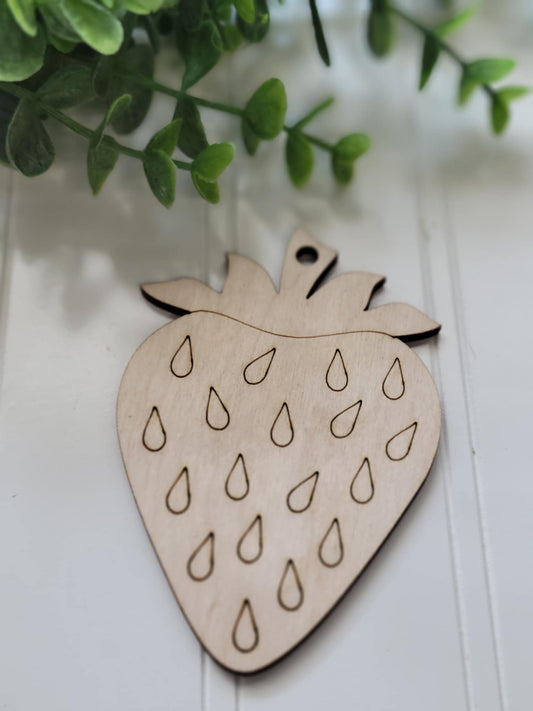 4” strawberry tag