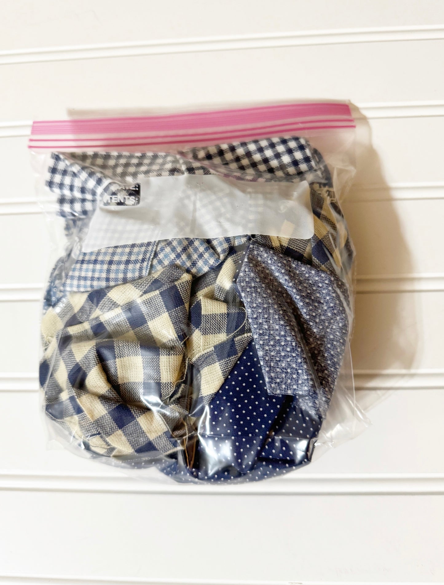 Blues scrap fabric mix