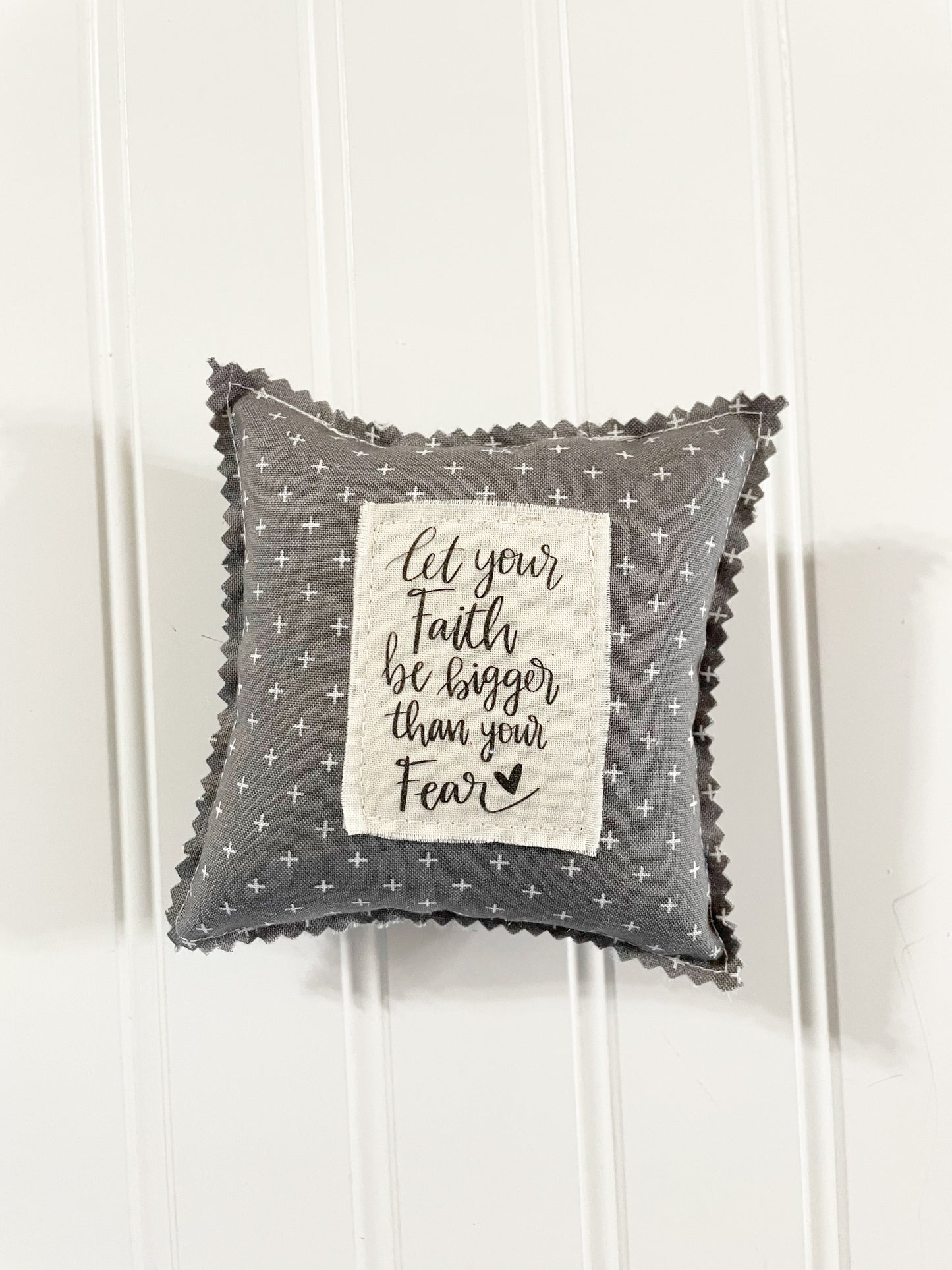 Faith over fear 5” mini pillow