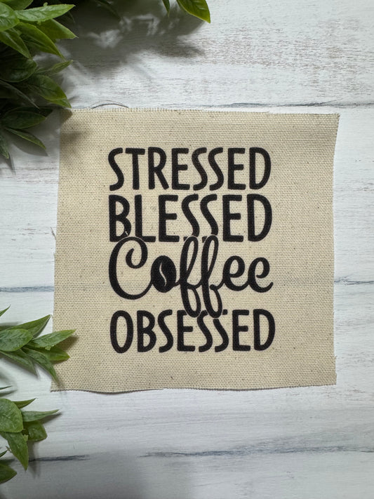 Stressed blessed 5” patch