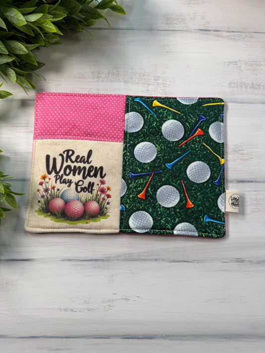 Real women play golf mug rug