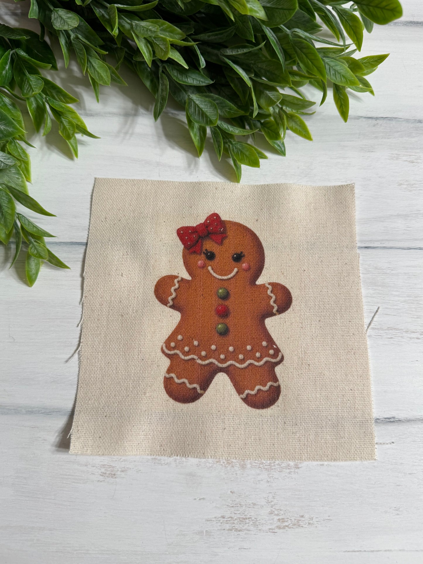 Gingerbread girl 5” patch