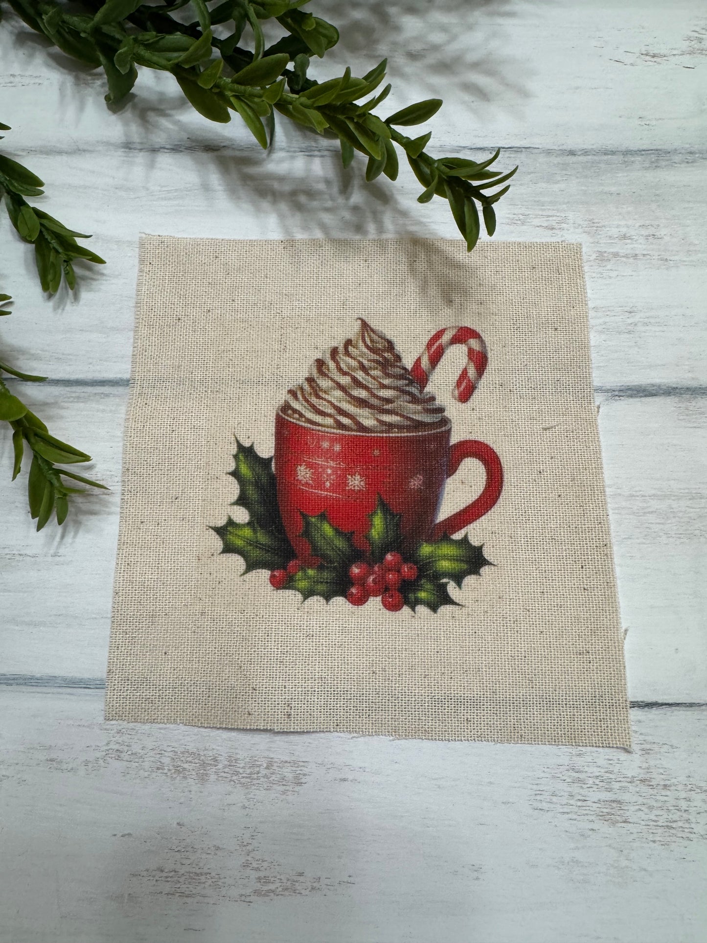 Candy cane coffee 5” patch