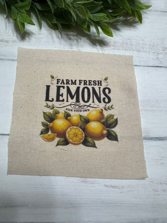 Farm fresh lemons 5” patch
