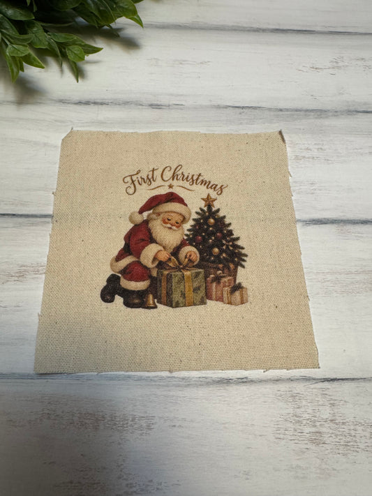 1st Xmas Santa 5” patch