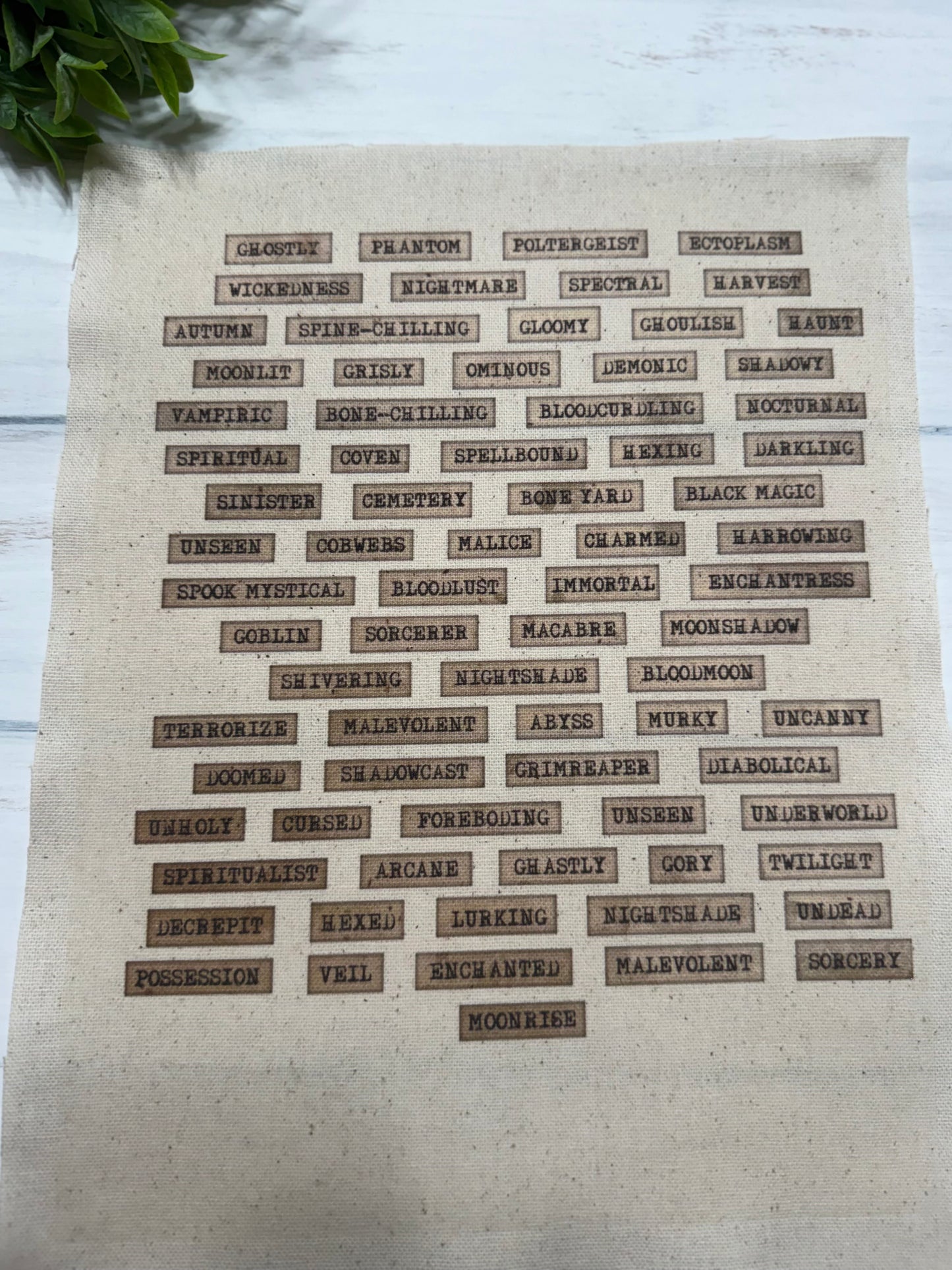 Ghostly words page
