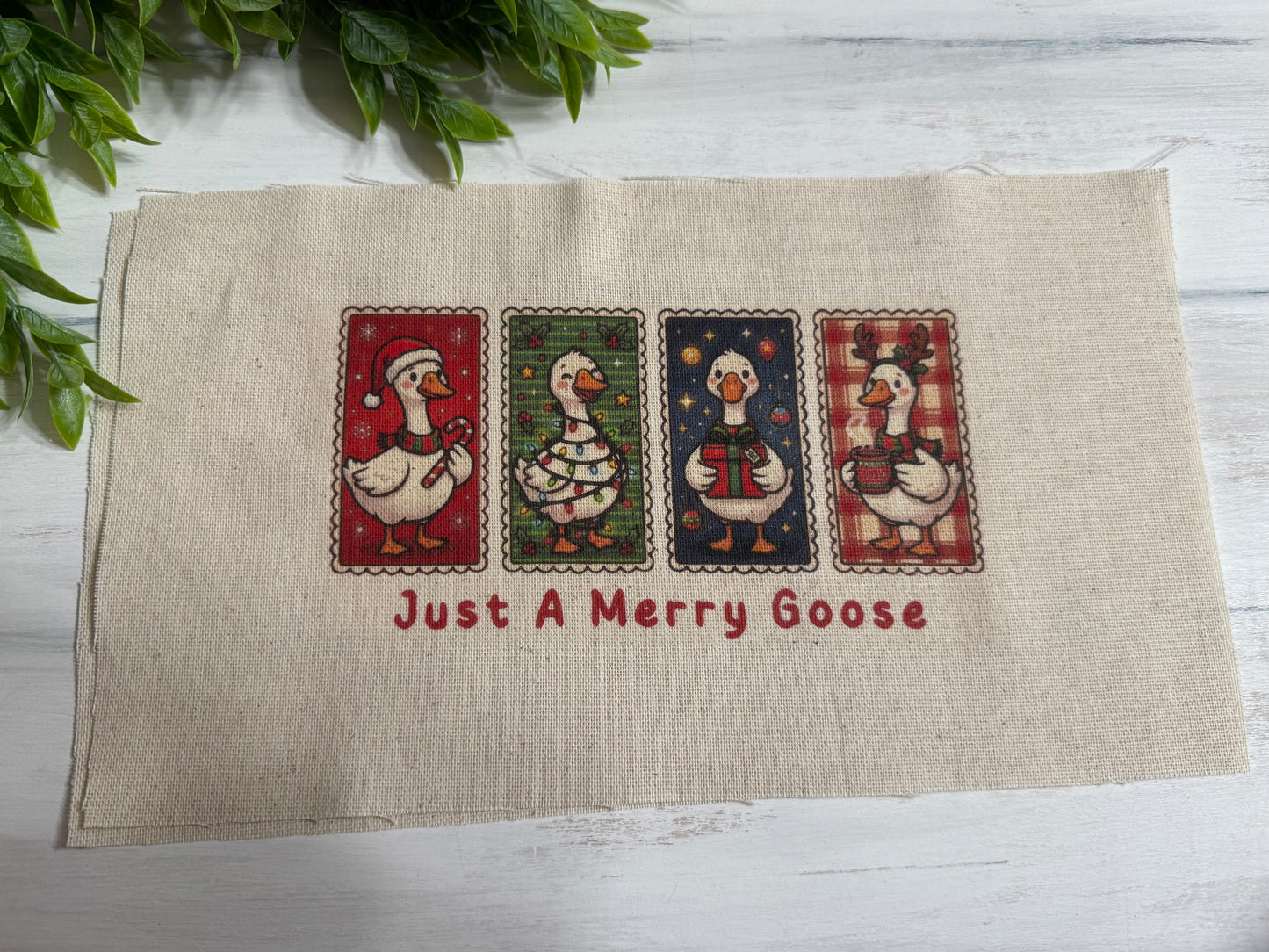 Just a merry goose pillow kit