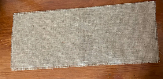 28” long burlap table runner