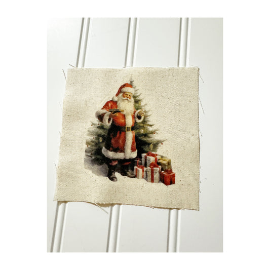 Vintage Santa 5” patch