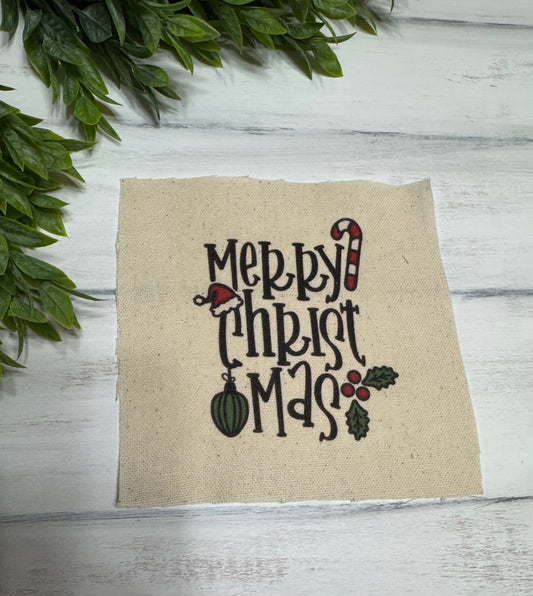 Merry Christ Mas 5” patch