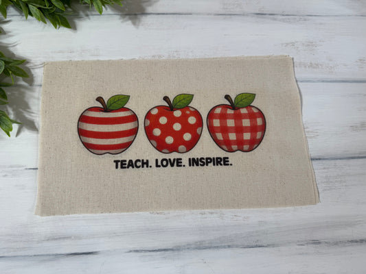 Teach. Love. Inspire. pillow kit