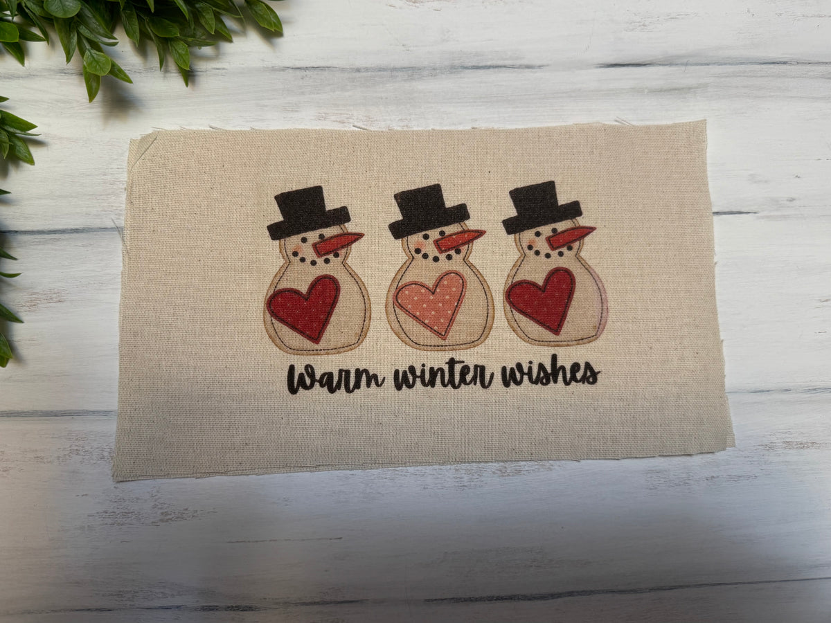 Warm winter wishes red & pink pillow kit