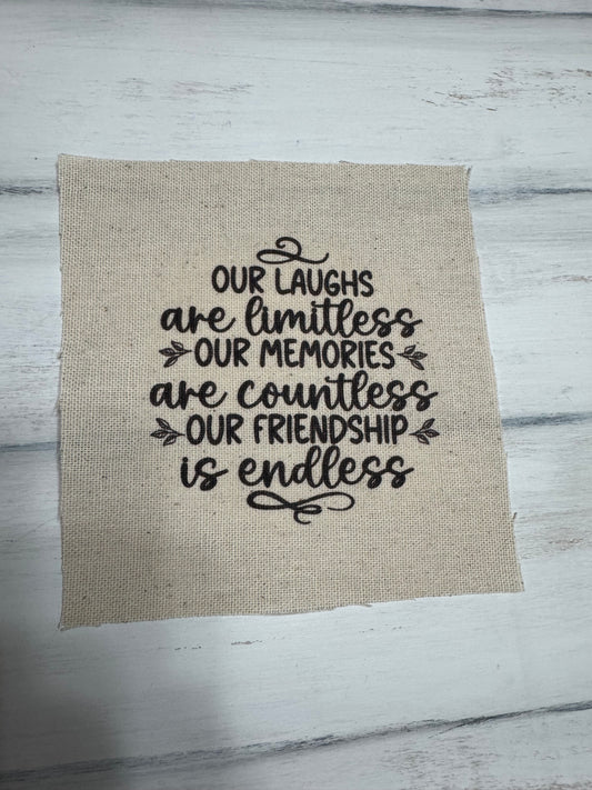 Our laughs are limitless 5” patch