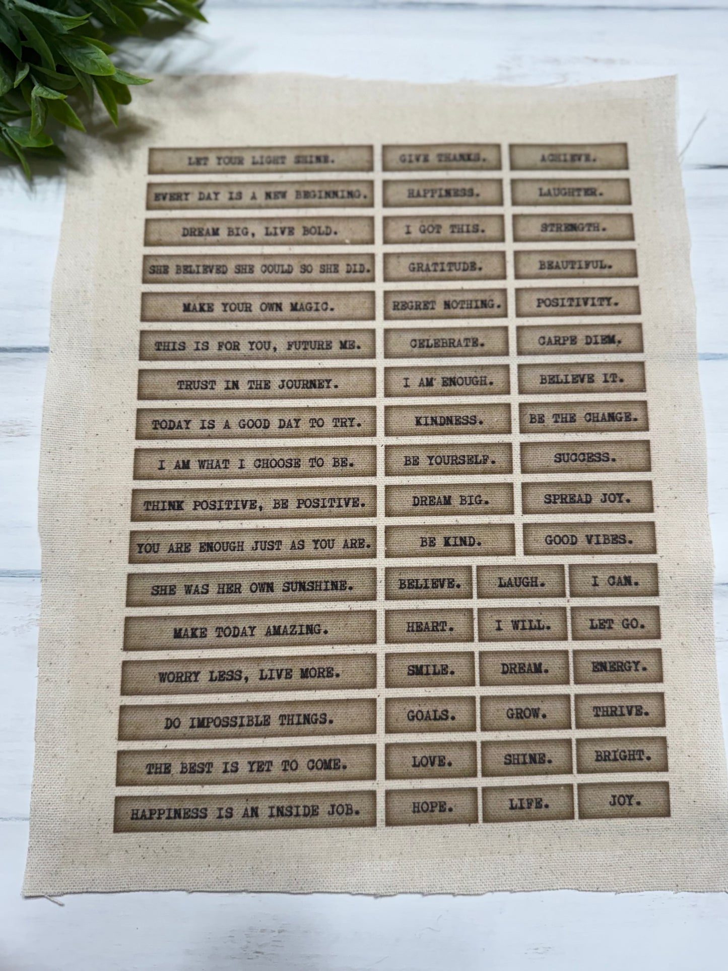 Let your light words page