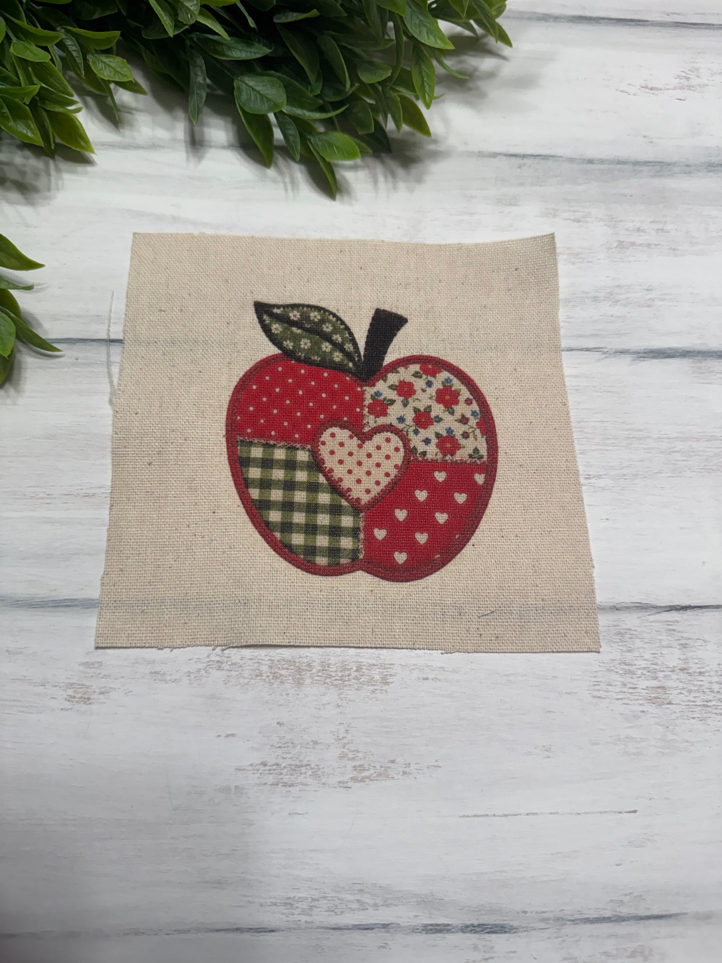 Patchwork Apple 5” patch
