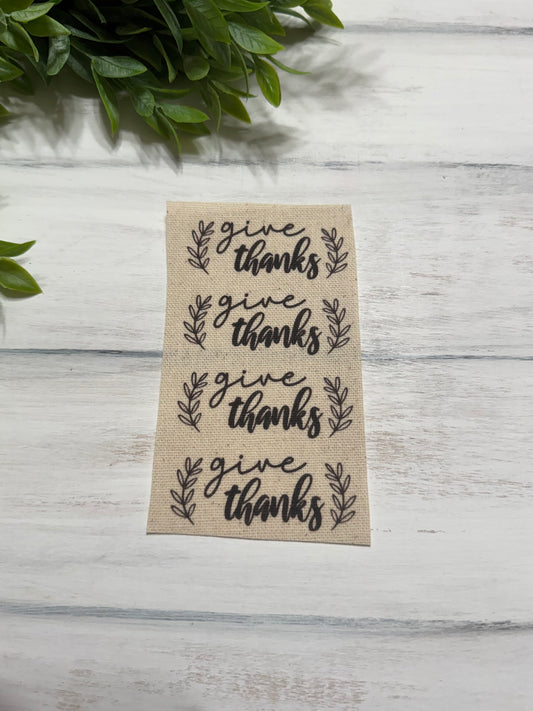 Give thanks mini prints set of 4
