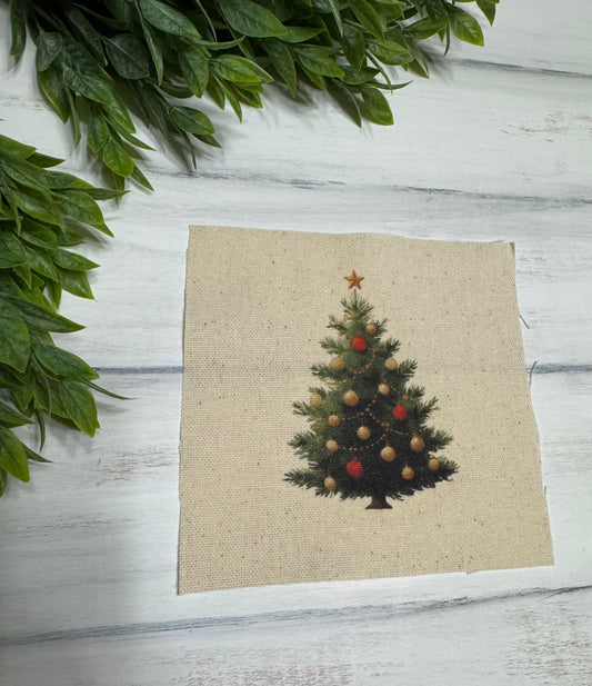 Tree with ornaments 5” patch