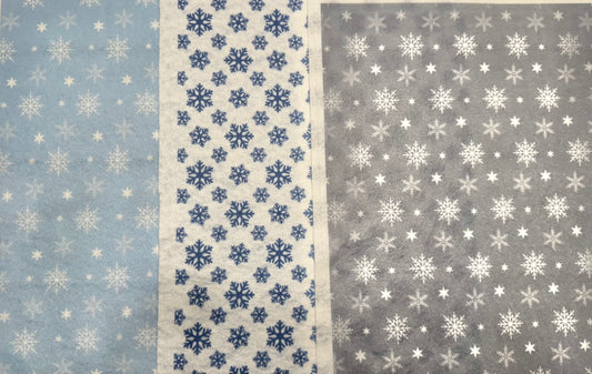 Let it snow combo printed felt sheets