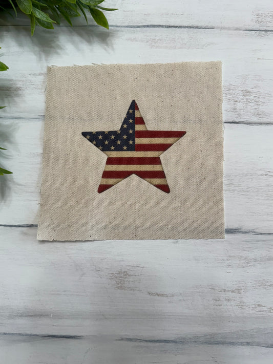 Flag star 5” patch