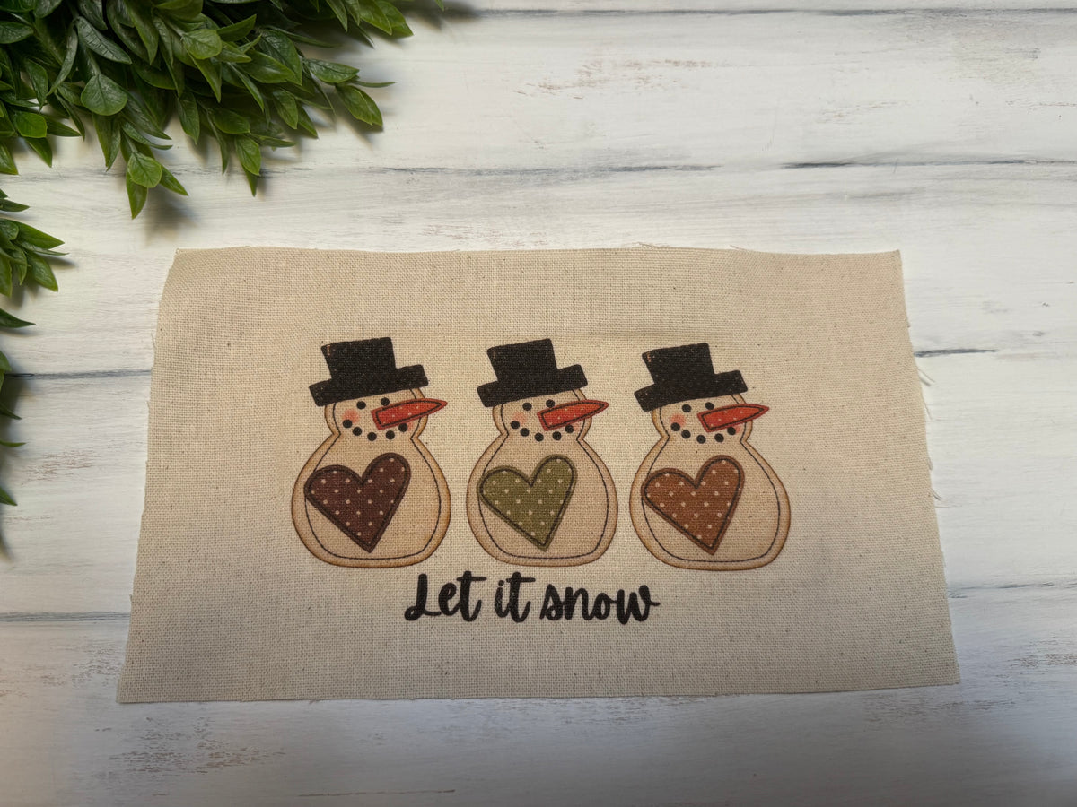Let it snow browns & sage pillow kit
