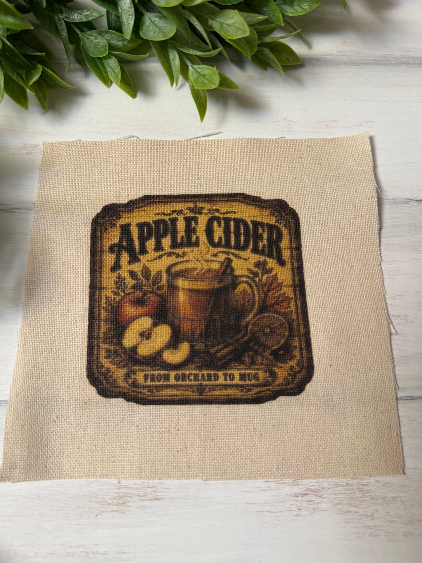 Apple cider vintage 5” patch