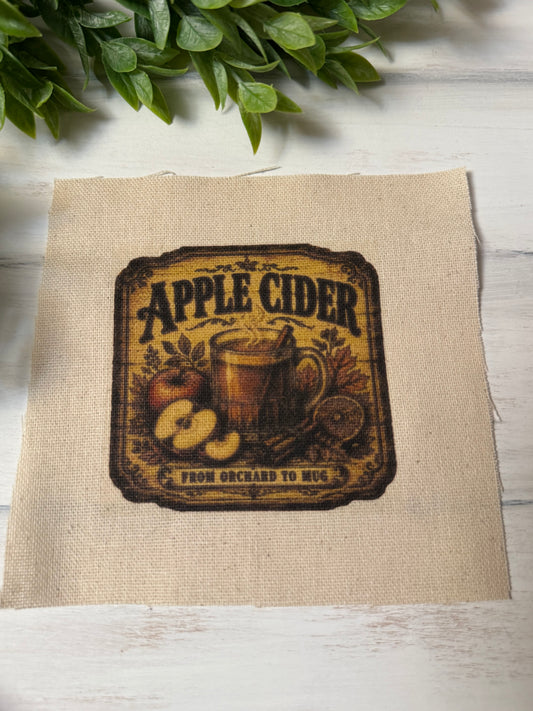Apple cider vintage 5” patch
