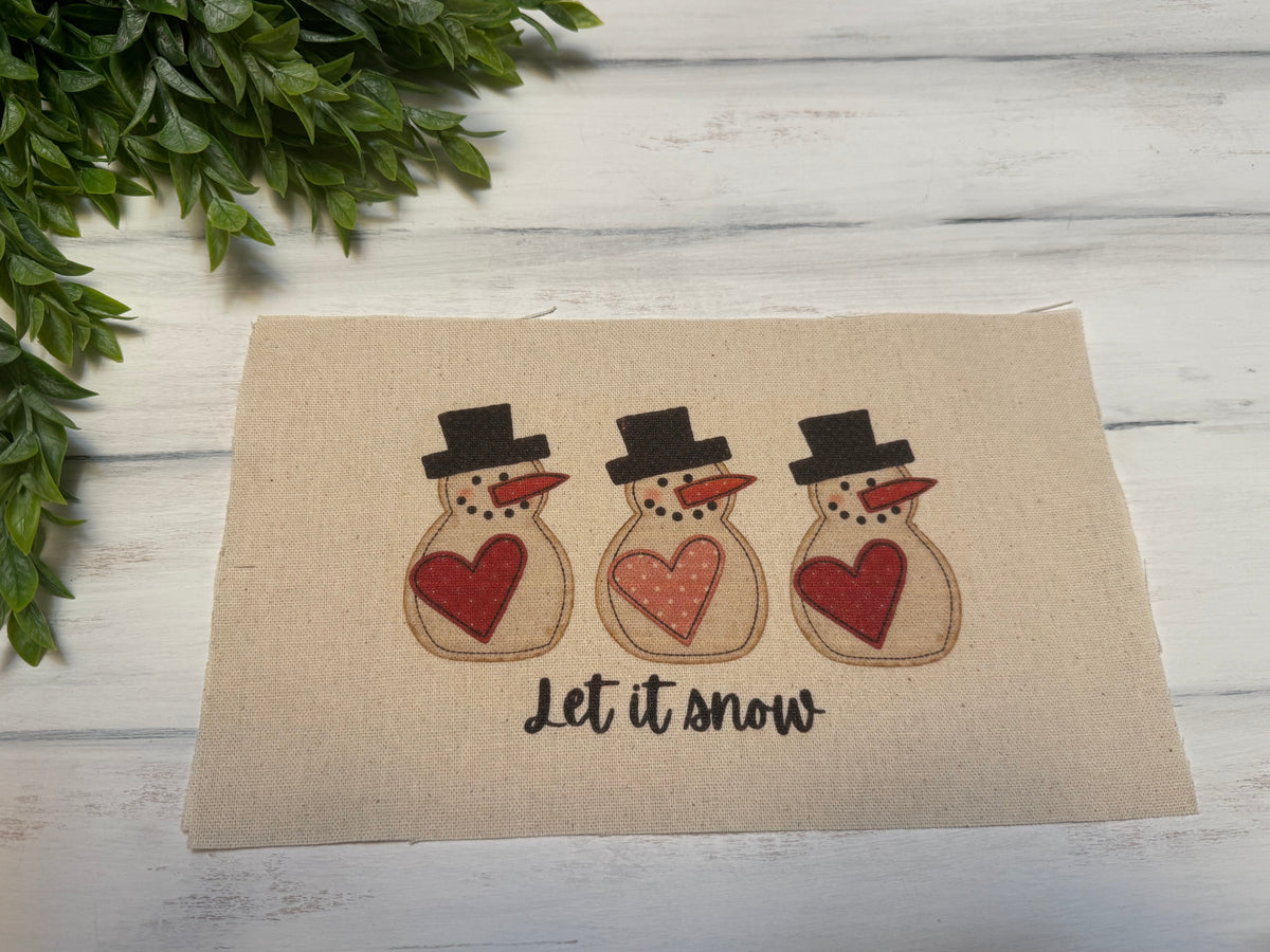Let it snow red & pink pillow kit