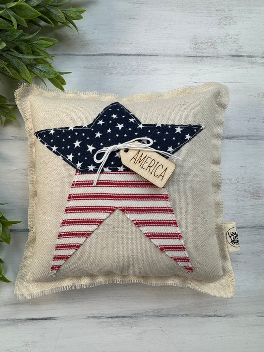 America star mini pillow