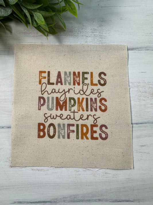 Flannels, hayrides . . . 5” patch