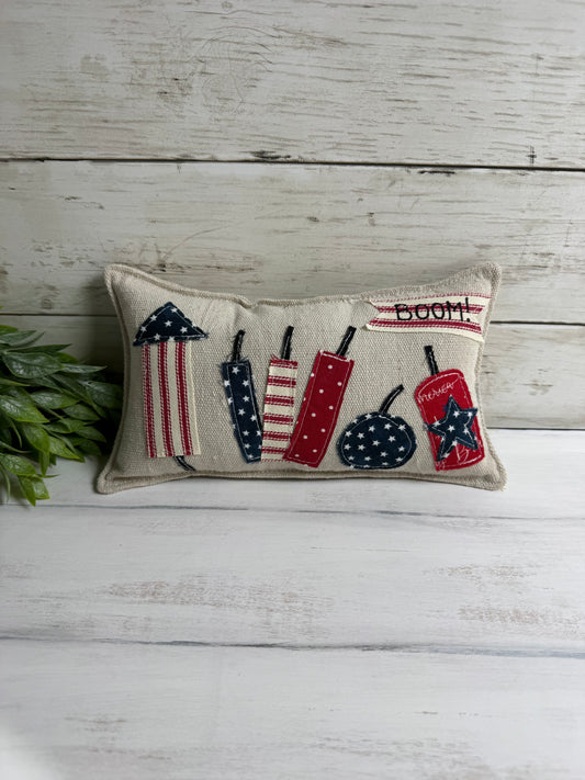 Fireworks mini pillow