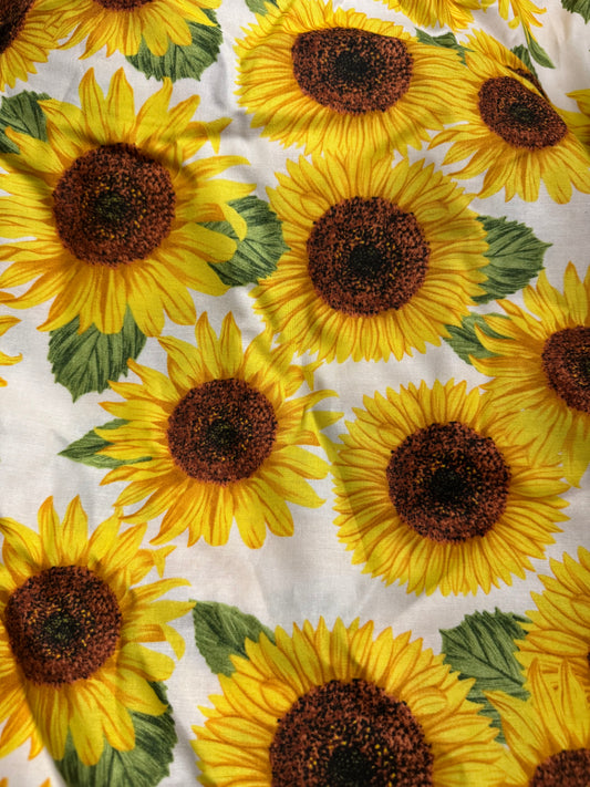 Large sunflowers 1 yard fabric
