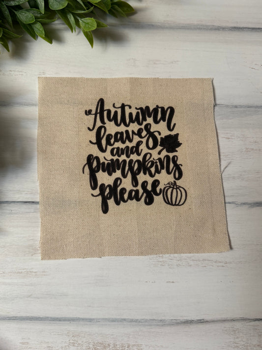 Autumn leaves 5” patch