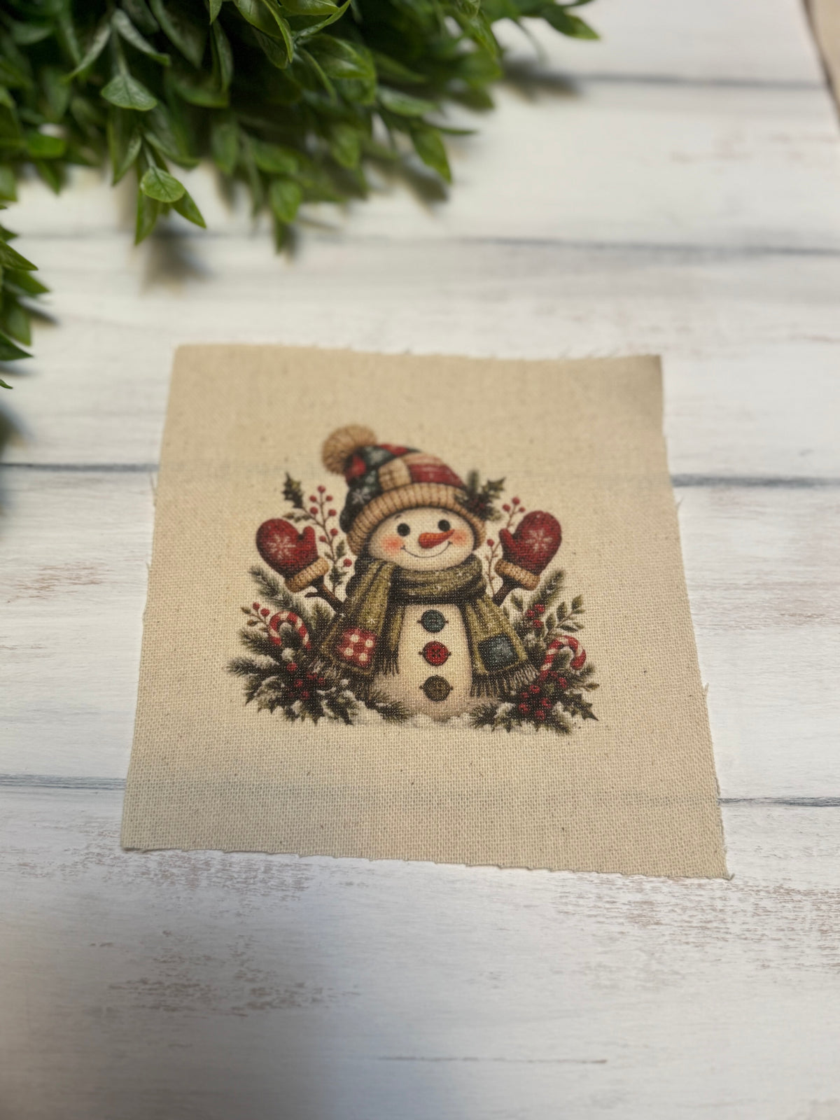 Patchy snowman 5” patch