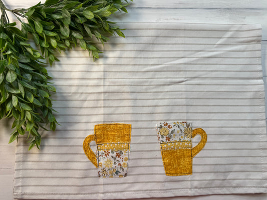 Tall cups tea towel
