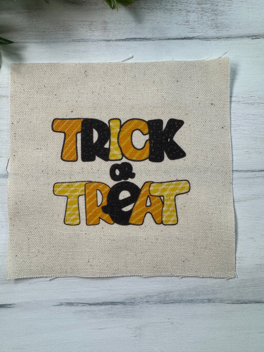 Trick or treat 5” patch
