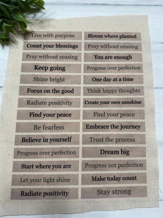 Live with purpose words page
