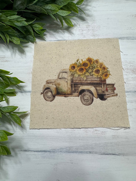 Sunflower truck 5” patch