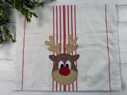 Reindeer #1 tea towel