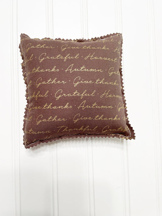 Autumn print mini pillow
