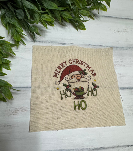 Merry Christmas Ho Ho Ho 5” patch