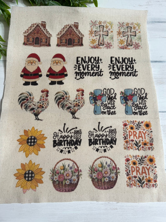 Seasonal minis 3 sheet of prints