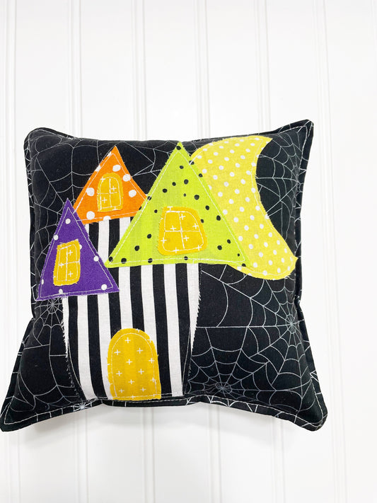 Haunted house mini pillow