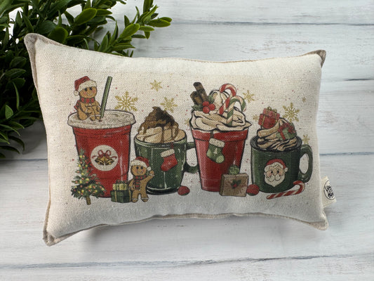 Holiday line up 5” X 8” mini pillow