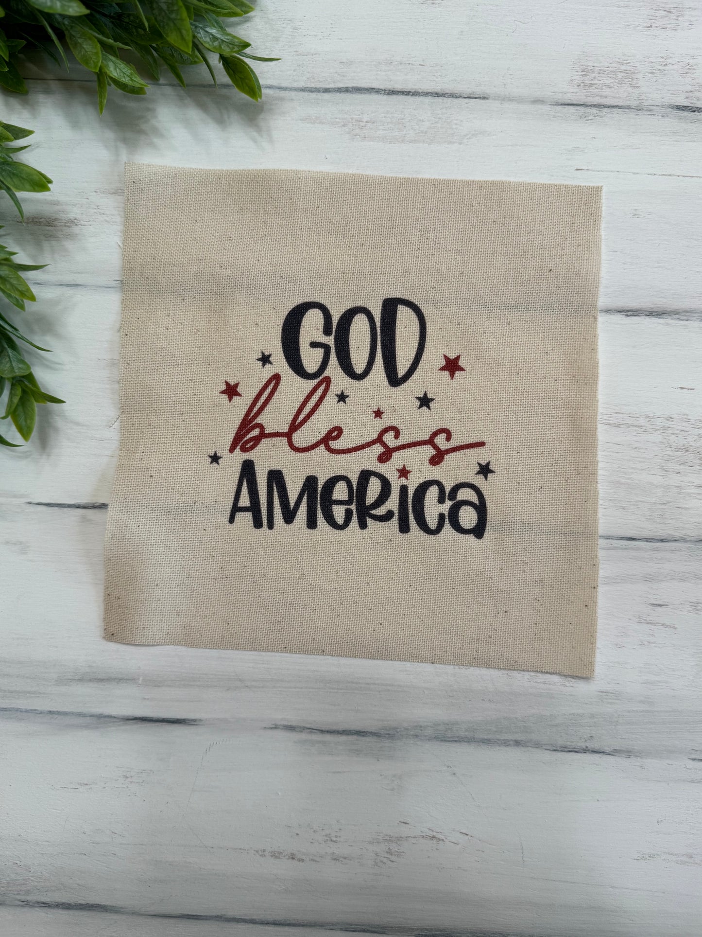 God bless America 7” fabric patches